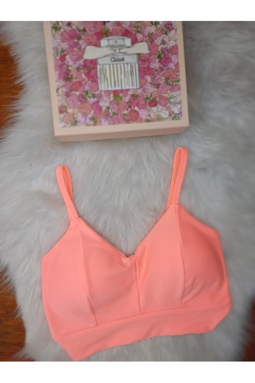 CROPPED JADE ROSA FLUORESCENTE