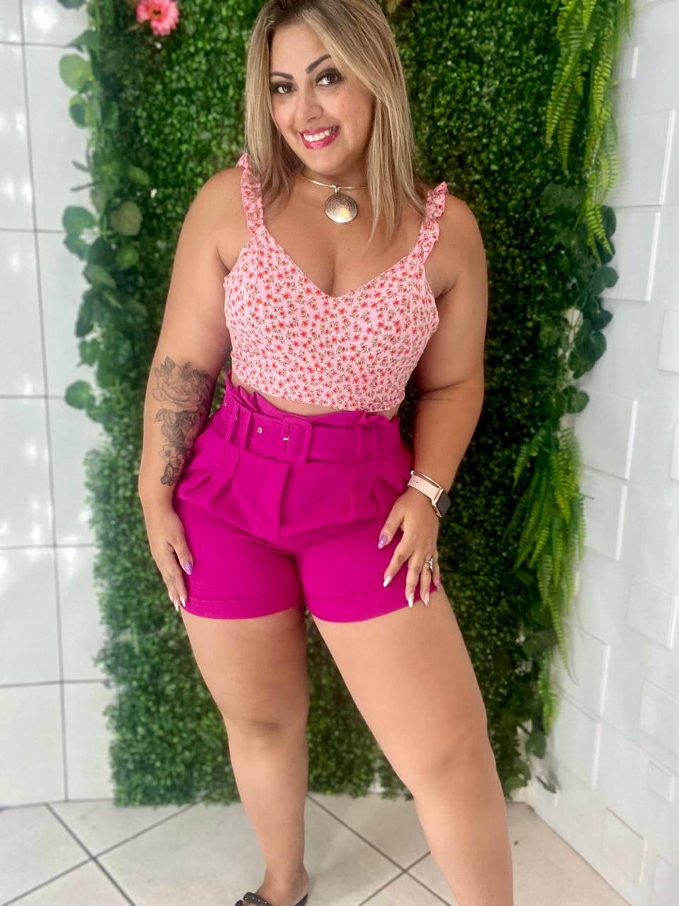 SHORT AURORA FUCSIA